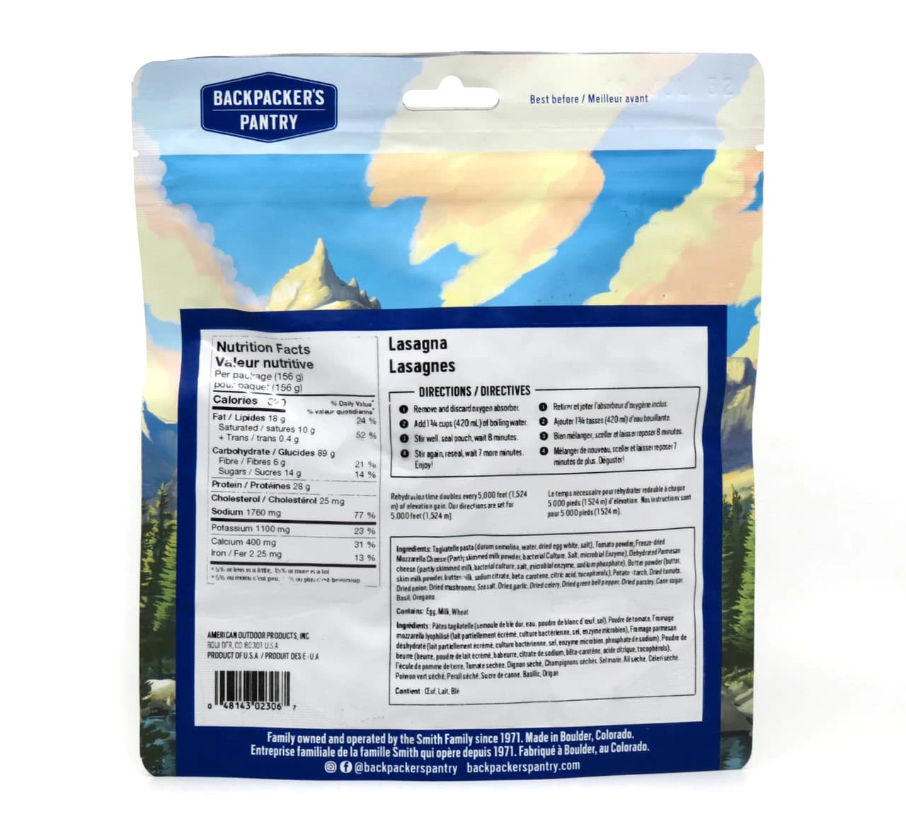 Backpacker's Pantry Lasagna 4 Backpacker's Pantry Lasagna - Image 4