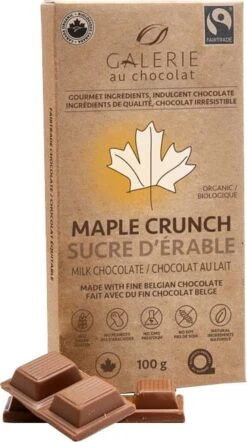 Galerie Au Chocolat Maple Crunch Milk Chocolate Bar