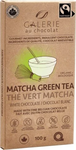 Galerie Au Chocolat Green Tea White Chocolate Bar