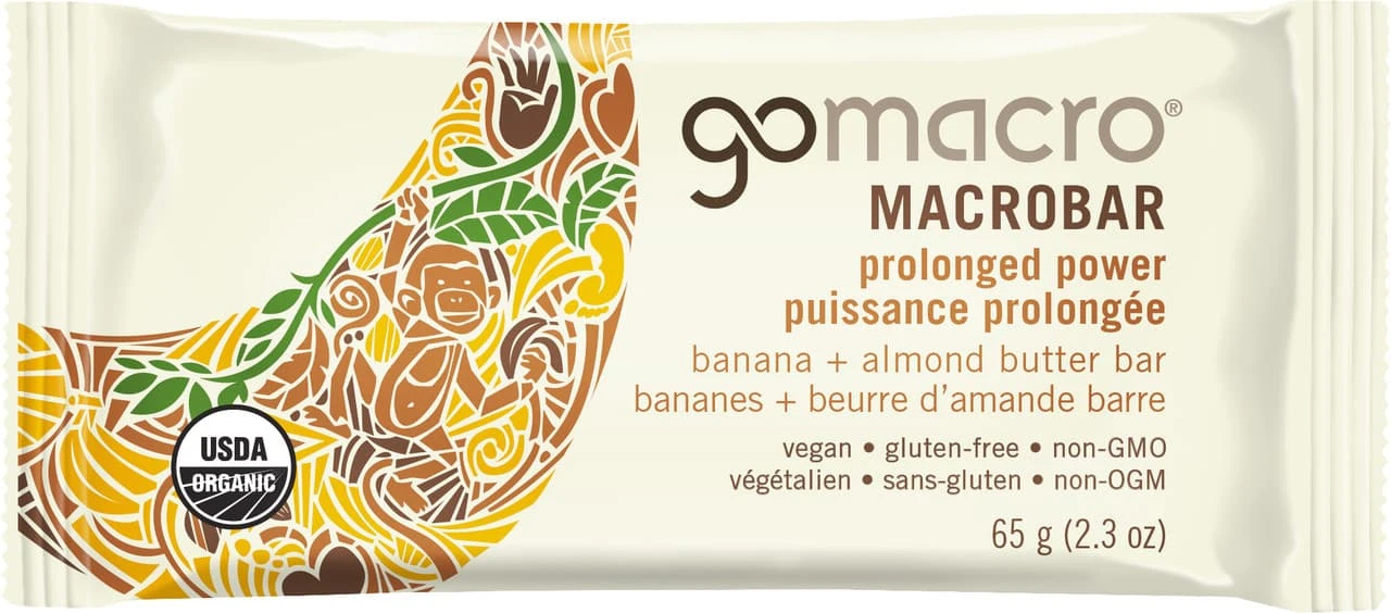 GoMacro Banana + Almond Butter Bar 1 GoMacro Banana + Almond Butter Bar