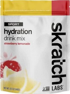 Skratch Labs Sport Hydration Drink Mix Strawberry Lemonade