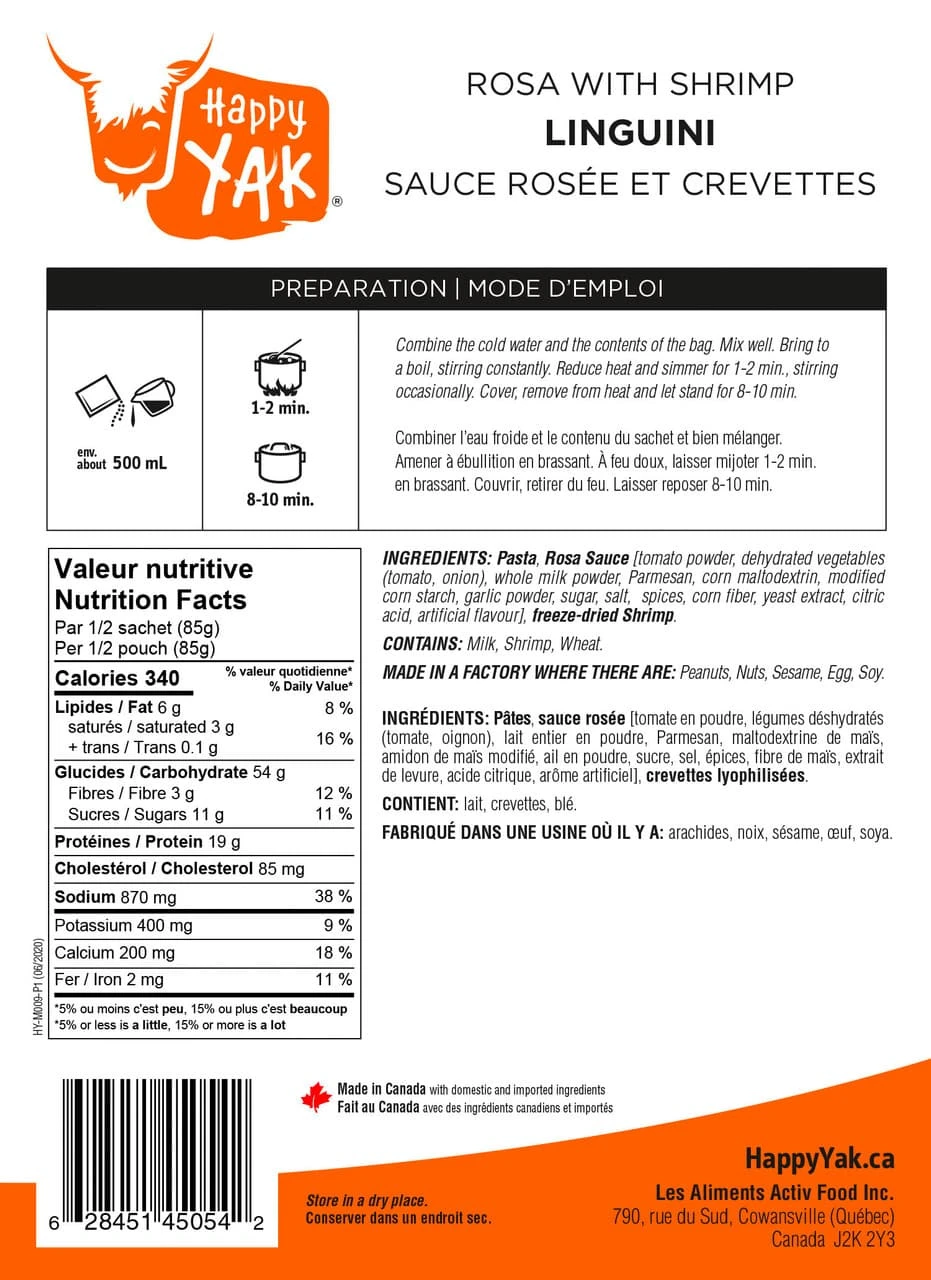 Happy Yak Linguini Rosa With Shrimp 3 Happy Yak Linguini Rosa With Shrimp - Image 3