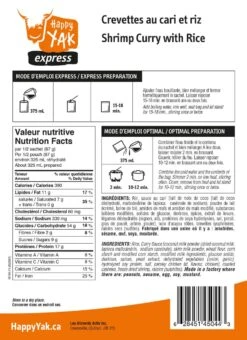 Happy Yak Shrimp Curry With Rice -Camping Promotion Store image 2368