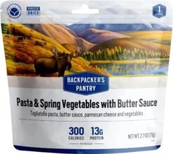 Backpacker's Pantry Pasta And Spring Vegetable With Butter Sauce