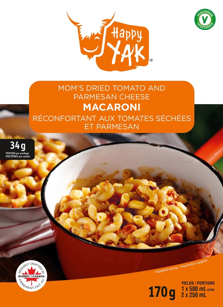 Happy Yak Mom's Dried Tomato And Cheese Macaroni 1 Happy Yak Mom's Dried Tomato And Cheese Macaroni